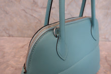 将图片加载到图库查看器,HERMES/BOLIDE 27 Swift leather Blue atoll X刻印 Shoulder bag 800040048