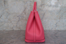 將圖片載入圖庫檢視器 HERMES/エルメス ガーデンパーティTPM ヴォーエプソン ローズアザレ A刻印 トートバッグ 700090219