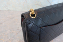 將圖片載入圖庫檢視器 CHANEL/シャネル マトラッセWフラップチェーンショルダーバッグ ラムスキン ブラック/ゴールド金具 ショルダーバッグ 800080137