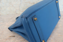 画像をギャラリービューアに読み込む, HERMES/エルメス オータクロア32 トリヨンクレマンス ブルー ○Z刻印 ハンドバッグ 700100186