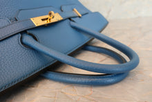 画像をギャラリービューアに読み込む, HERMES/エルメス オータクロア32 トリヨンクレマンス ブルー ○Z刻印 ハンドバッグ 700100186
