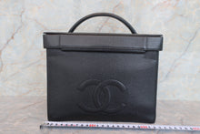 Load image into Gallery viewer, CHANEL CC mark 2WAY Vanity Caviar skin Black/Gold hadware Vanity 700080166
