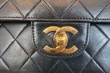 將圖片載入圖庫檢視器 CHANEL/シャネル マトラッセWフラップチェーンショルダーバッグ ラムスキン ブラック/ゴールド金具 ショルダーバッグ 800080137