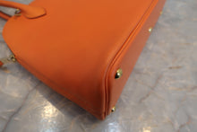 将图片加载到图库查看器,HERMES/BOLIDE 27 Gulliver leather Orange 〇X刻印 Shoulder bag 800030091