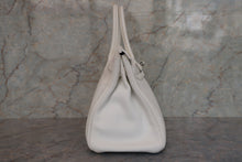 Load image into Gallery viewer, HERMES BIRKIN 30 Clemence leather White □I Engraving Hand bag 700090237
