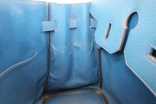 画像をギャラリービューアに読み込む, HERMES/エルメス オータクロア32 トリヨンクレマンス ブルー ○Z刻印 ハンドバッグ 700100186