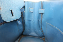 画像をギャラリービューアに読み込む, HERMES/エルメス オータクロア32 トリヨンクレマンス ブルー ○Z刻印 ハンドバッグ 700100186