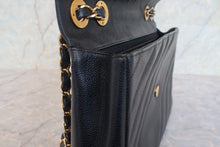 将图片加载到图库查看器,CHANEL/香奈儿 垂直针迹 链条包 荔枝皮 Black/Gold hadware(黑色/金色金属) 肩背包 800010123