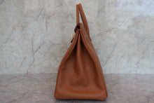 画像をギャラリービューアに読み込む, HERMES/エルメス バーキン40 クシュベル ゴールド □B刻印 ハンドバッグ 700110030