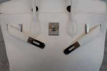 Load image into Gallery viewer, HERMES BIRKIN 30 Clemence leather White □I Engraving Hand bag 700090237