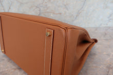 画像をギャラリービューアに読み込む, HERMES/エルメス バーキン40 クシュベル ゴールド □B刻印 ハンドバッグ 700110030