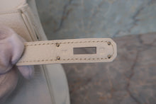Load image into Gallery viewer, HERMES BIRKIN 30 Clemence leather White □I Engraving Hand bag 700090237