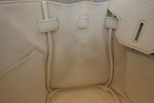 Load image into Gallery viewer, HERMES BIRKIN 30 Clemence leather White □I Engraving Hand bag 700090237