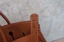 画像をギャラリービューアに読み込む, HERMES/エルメス バーキン40 クシュベル ゴールド □B刻印 ハンドバッグ 700110030