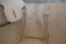 Load image into Gallery viewer, HERMES BIRKIN 30 Clemence leather White □I Engraving Hand bag 700090237