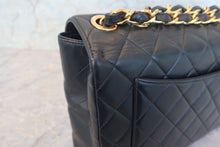 画像をギャラリービューアに読み込む, CHANEL/シャネル 中マトラッセシングルフラップチェーンショルダーバッグ ラムスキン ブラック/ゴールド金具 ショルダーバッグ 800010130