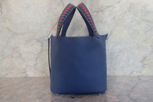 Load image into Gallery viewer, HERMES PICOTIN LOCK PM Tressage Epsom leather Blue brighton/Capucine/Blue saphir C Engraving Hand bag 700120132