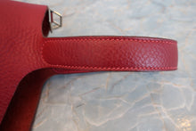 Load image into Gallery viewer, HERMES PICOTIN PM Clemence leather Rouge garance Hand bag 700090191
