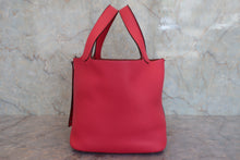将图片加载到图库查看器,HERMES PICOTIN LOCK MM Clemence leather Rose extreme D刻印 Hand bag 800070061