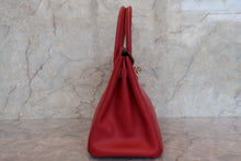 画像をギャラリービューアに読み込む, HERMES/エルメス バーキン30 アルデンヌ ルージュヴィフ □E刻印 ハンドバッグ 700110025