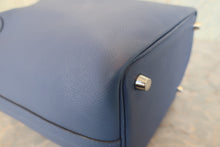 Load image into Gallery viewer, HERMES PICOTIN LOCK PM Tressage Epsom leather Blue brighton/Capucine/Blue saphir C Engraving Hand bag 700120132