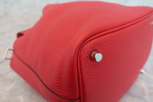Load image into Gallery viewer, HERMES PICOTIN LOCK PM Clemence leather Rouge casaque A Engraving  Hand bag 700050026