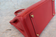 画像をギャラリービューアに読み込む, HERMES/エルメス バーキン30 アルデンヌ ルージュヴィフ □E刻印 ハンドバッグ 700110025