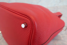 Load image into Gallery viewer, HERMES PICOTIN LOCK PM Clemence leather Rouge casaque A Engraving  Hand bag 700050026