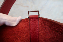 Load image into Gallery viewer, HERMES PICOTIN PM Clemence leather Rouge garance Hand bag 700090191