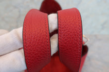 Load image into Gallery viewer, HERMES PICOTIN LOCK PM Clemence leather Rouge casaque A Engraving  Hand bag 700050026