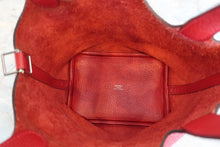 Load image into Gallery viewer, HERMES PICOTIN LOCK PM Clemence leather Rouge casaque A Engraving  Hand bag 700050026
