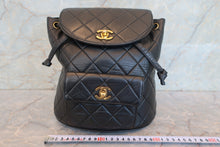 画像をギャラリービューアに読み込む, CHANEL/シャネル マトラッセチェーンリュック ラムスキン ブラック/ゴールド金具 リュック 700110012
