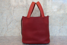 將圖片載入圖庫檢視器 HERMES/エルメス ピコタンロックタッチGM トリヨンクレマンス/ヴォースイフト ルージュアッシュ/ブリック □R刻印 ハンドバッグ 700090243