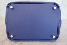 将图片加载到图库查看器,HERMES PICOTIN LOCK PM Tressage Epsom leather Blue encre/Brique/Black Y刻印 Hand bag 800070079