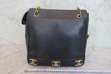 画像をギャラリービューアに読み込む, CHANEL/シャネル トリプルココマークチェーンショルダーバッグ キャビアスキン ブラック/ゴールド金具 ショルダーバッグ 800030012