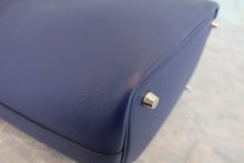 将图片加载到图库查看器,HERMES PICOTIN LOCK PM Tressage Epsom leather Blue encre/Brique/Black Y刻印 Hand bag 800070079