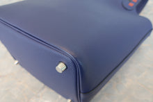 将图片加载到图库查看器,HERMES PICOTIN LOCK PM Tressage Epsom leather Blue encre/Brique/Black Y刻印 Hand bag 800070079