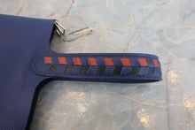 将图片加载到图库查看器,HERMES PICOTIN LOCK PM Tressage Epsom leather Blue encre/Brique/Black Y刻印 Hand bag 800070079
