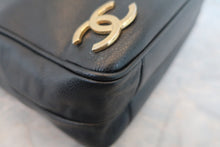 画像をギャラリービューアに読み込む, CHANEL/シャネル トリプルココマークチェーンショルダーバッグ キャビアスキン ブラック/ゴールド金具 ショルダーバッグ 800030012