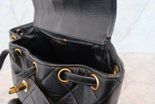 画像をギャラリービューアに読み込む, CHANEL/シャネル マトラッセチェーンリュック ラムスキン ブラック/ゴールド金具 リュック 700110012