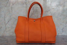 將圖片載入圖庫檢視器 HERMES/エルメス ガーデンパーティPM ネゴンダ オレンジ □O刻印 トートバッグ 700090227
