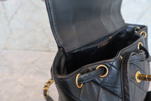 画像をギャラリービューアに読み込む, CHANEL/シャネル マトラッセチェーンリュック ラムスキン ブラック/ゴールド金具 リュック 700110012