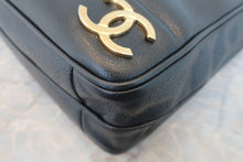 画像をギャラリービューアに読み込む, CHANEL/シャネル トリプルココマークチェーンショルダーバッグ キャビアスキン ブラック/ゴールド金具 ショルダーバッグ 800030012