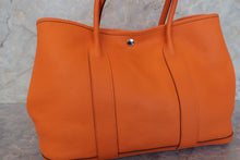 將圖片載入圖庫檢視器 HERMES/エルメス ガーデンパーティPM ネゴンダ オレンジ □O刻印 トートバッグ 700090227
