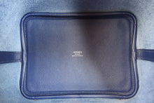 将图片加载到图库查看器,HERMES PICOTIN LOCK PM Tressage Epsom leather Blue encre/Brique/Black Y刻印 Hand bag 800070079