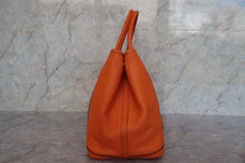 將圖片載入圖庫檢視器 HERMES/エルメス ガーデンパーティPM ネゴンダ オレンジ □O刻印 トートバッグ 700090227