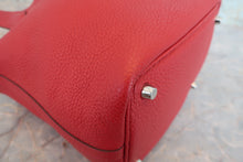 将图片加载到图库查看器,HERMES PICOTIN LOCK PM Clemence leather Rouge casaque T刻印 Hand bag 800070094