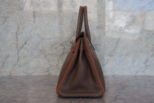 將圖片載入圖庫檢視器 HERMES/エルメス バーキン30 パーソナルオーダー トリヨンクレマンス エトゥープ/オレンジ □O刻印 ハンドバッグ 700050248