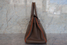 將圖片載入圖庫檢視器 HERMES/エルメス バーキン30 パーソナルオーダー トリヨンクレマンス エトゥープ/オレンジ □O刻印 ハンドバッグ 700050248