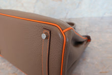 將圖片載入圖庫檢視器 HERMES/エルメス バーキン30 パーソナルオーダー トリヨンクレマンス エトゥープ/オレンジ □O刻印 ハンドバッグ 700050248